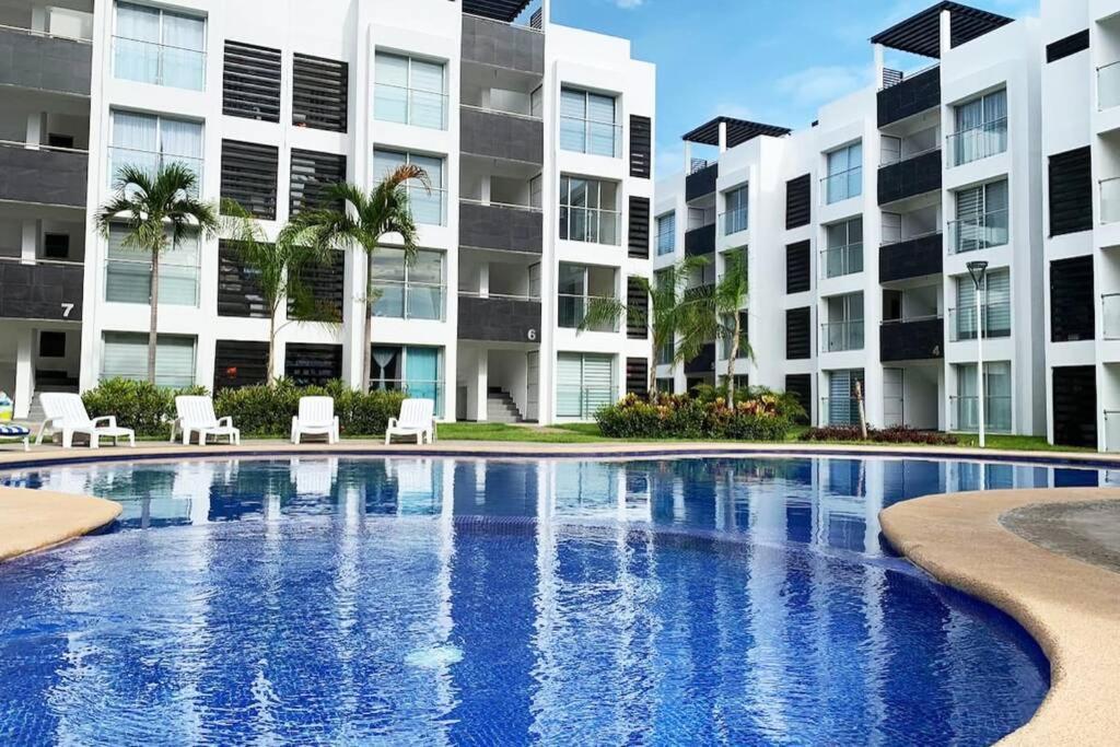 ¡Nuevo! Hermoso Departamento Con Alberca. Манзанило Екстериор снимка